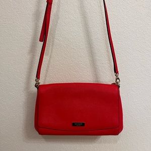 Medium sized Red Kate Spade crossbody purse!